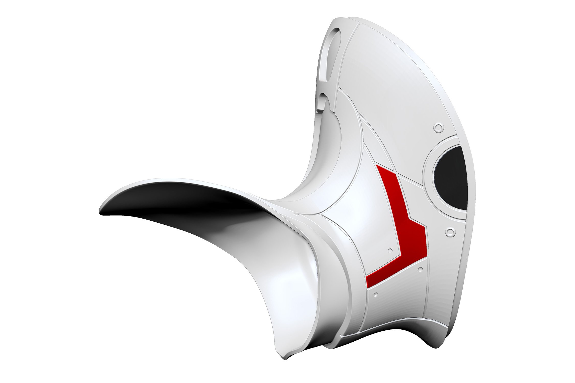 Surface model of robotic figure. Figure separated into parts for rapid prototyping and CNC milling. Final assembly used for in-store retail display.