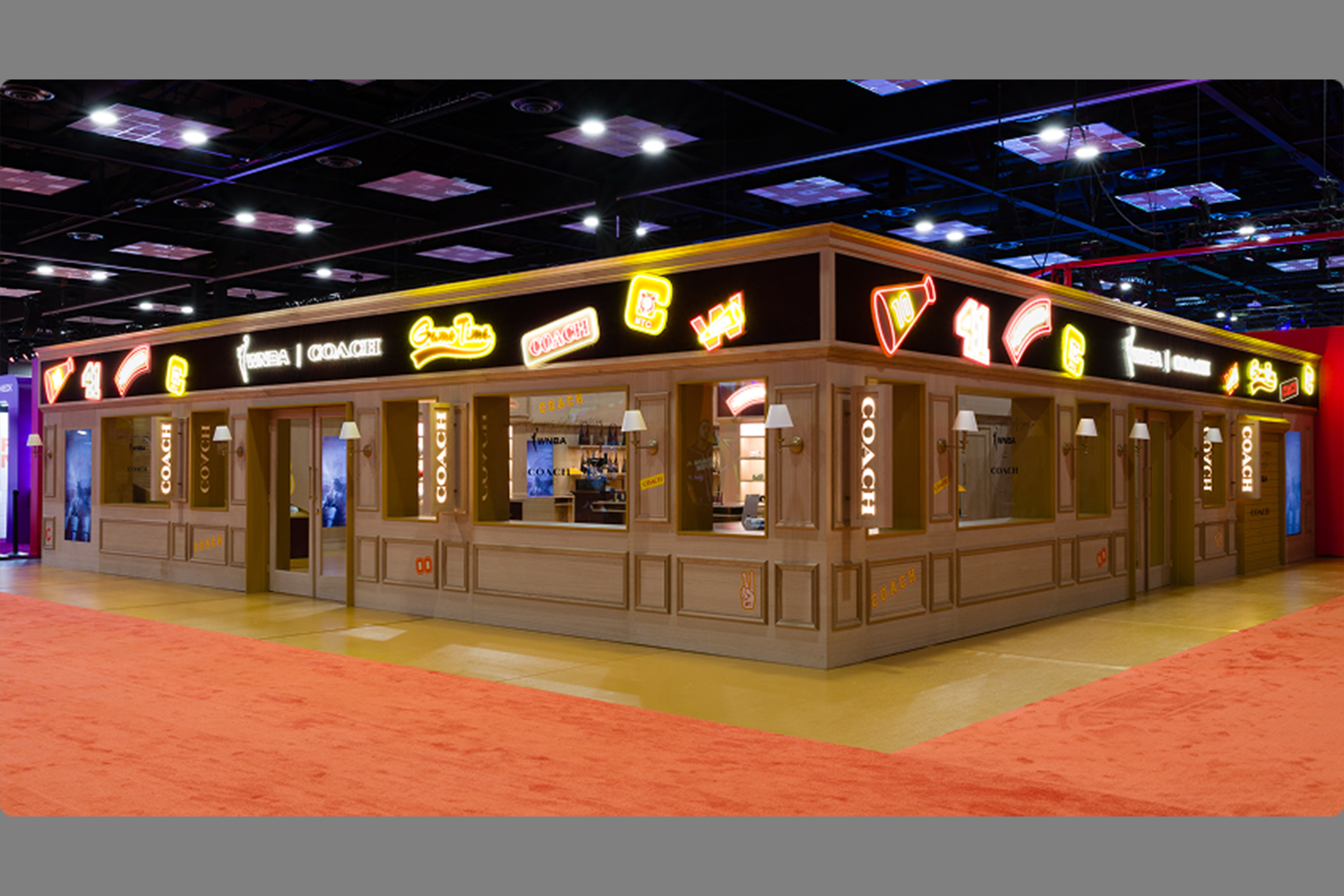 Oversee design and build of Coach x WNBA All Star Weekend event booth at The Factory NYC.