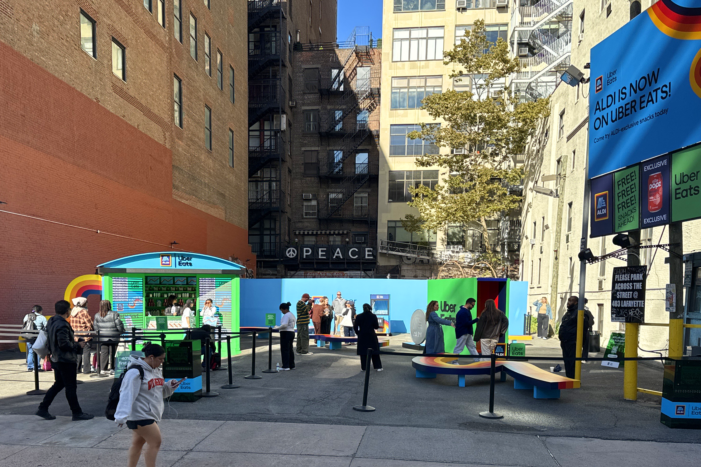 Oversaw design and drafting of experiential build for Uber Eats x Aldi campaign.
