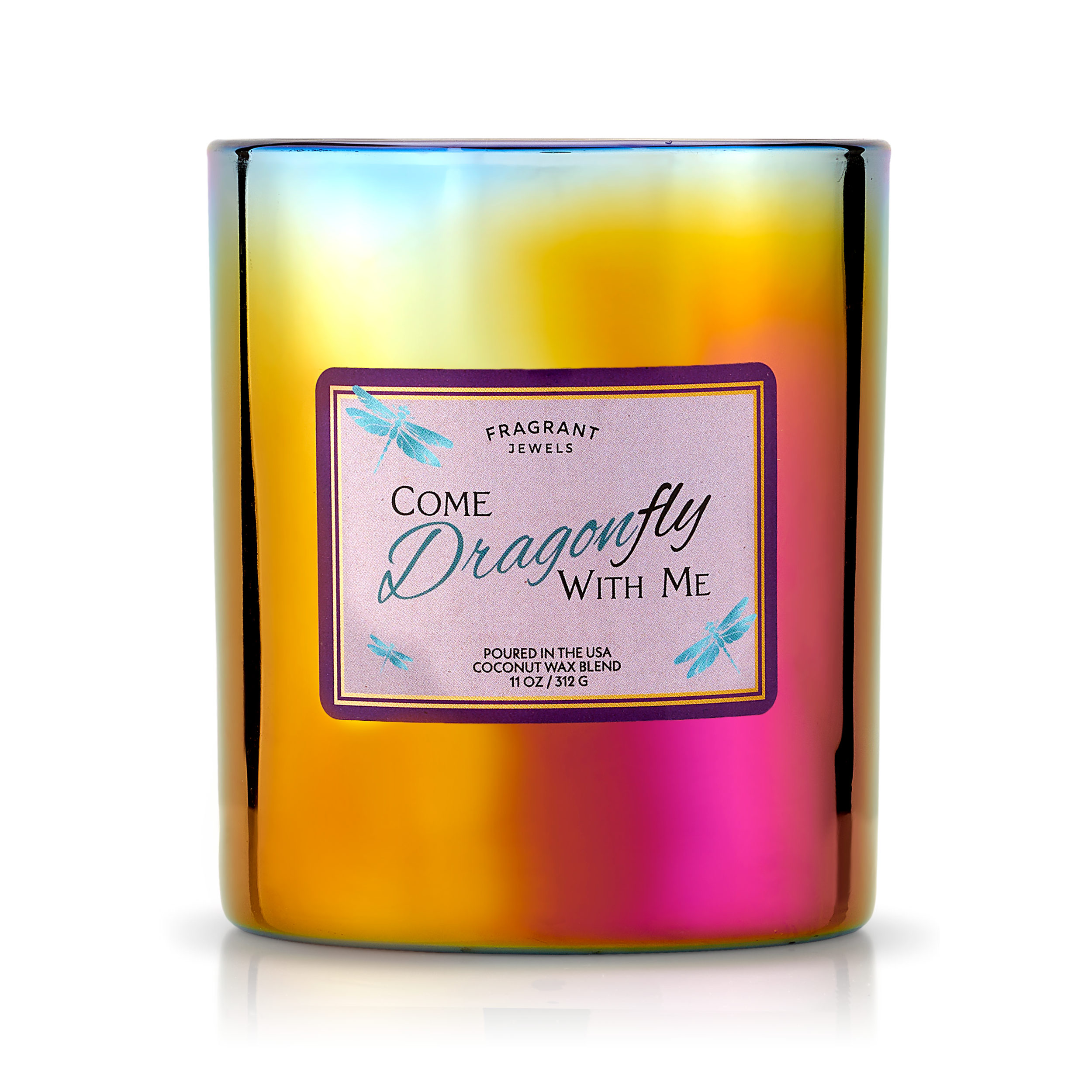 Iridescent Candle, Product Photography