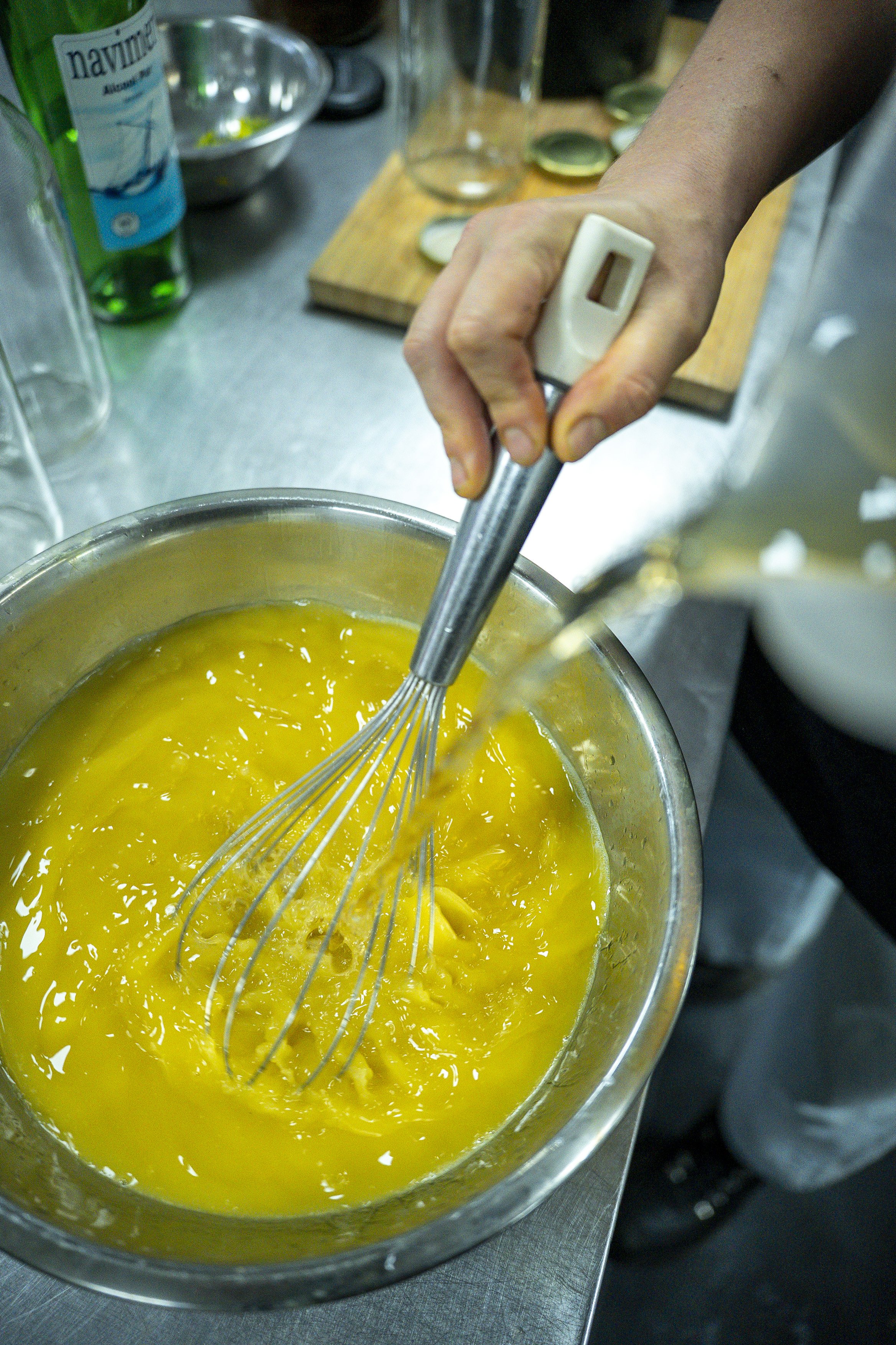 Lemon curd, salty whipped lemon butter, crispy rice tea