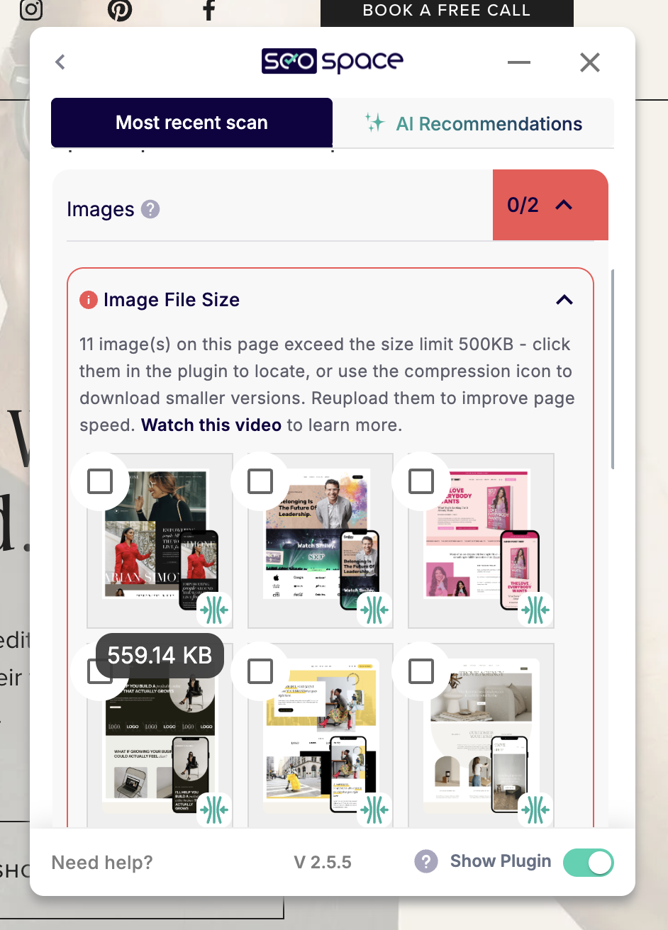 How to improve your Squarespace site SEO with image file sizes.