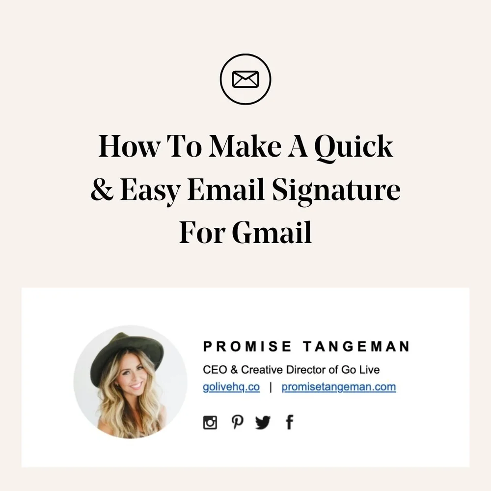 How To Make A Quick & Easy Email Signature For Gmail