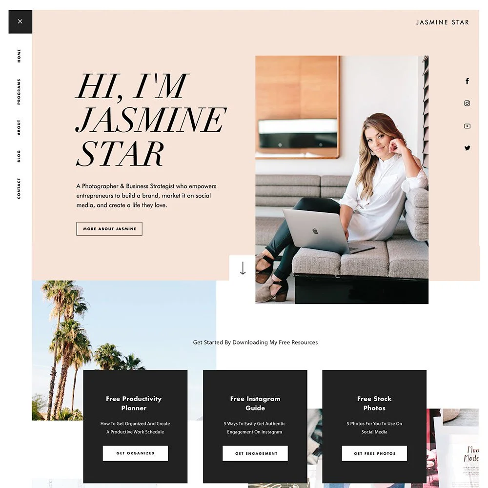 Personal Website For Photographer & Business Strategist Jasmine Star personal-website-for-photographer-business-strategist-jasmine-star