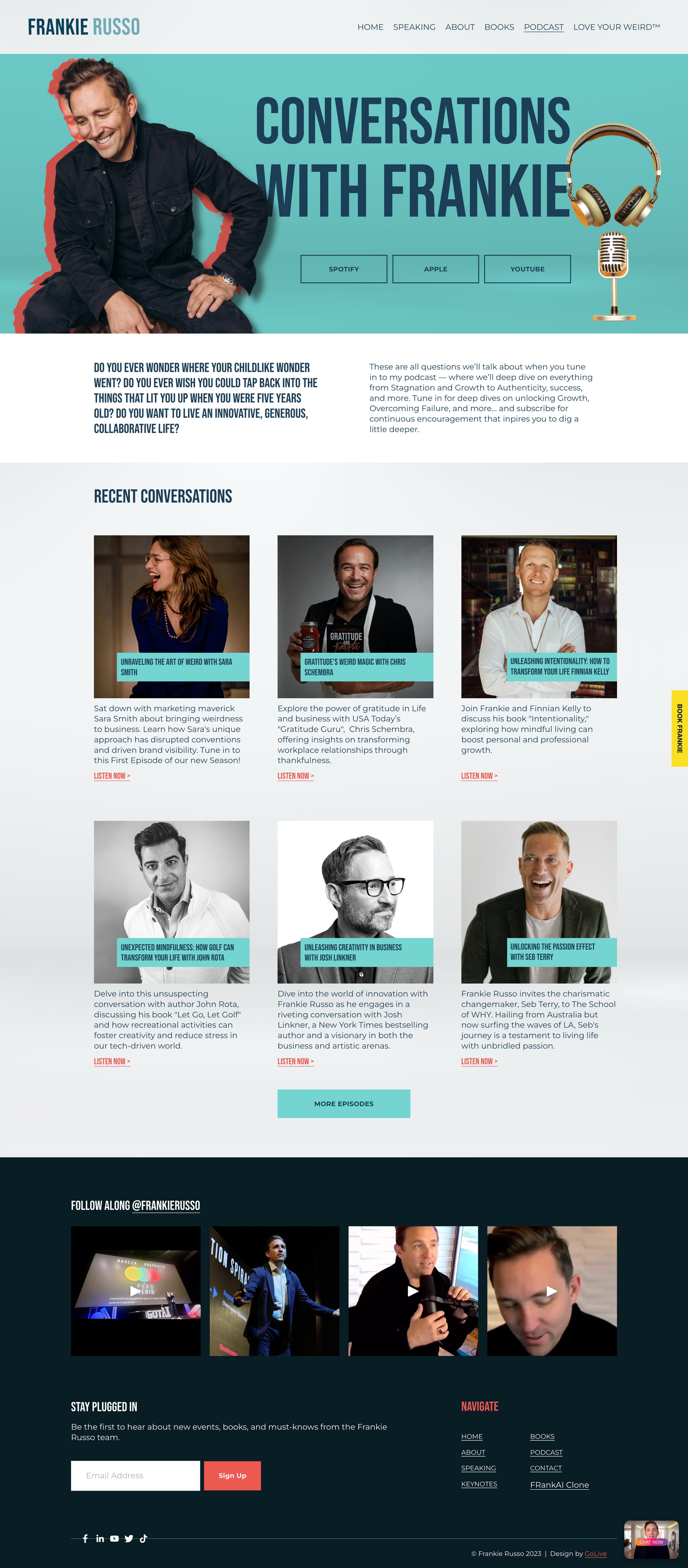 Frankie Russo Custom Squarespace Design Podcast.JPG
