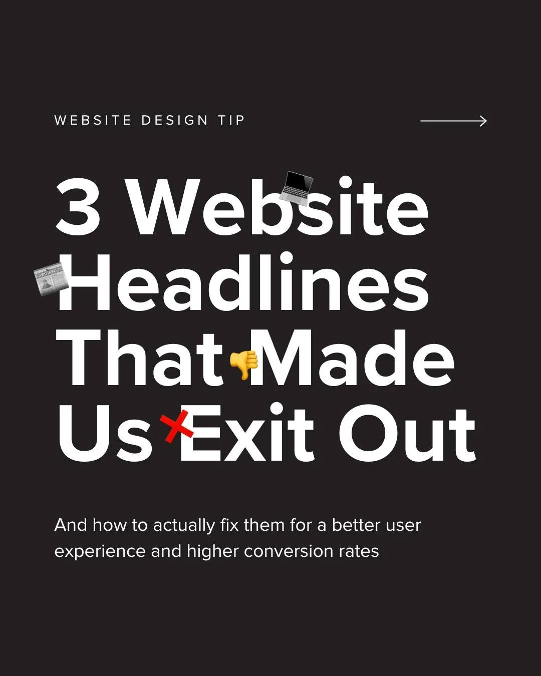 Your website could be costing you clients. Here's how to turn your headlines into hooks that communicate clearly, and will keep people on your site for longer! 

P.S. Need some headline help? We call headlines your &quot;Brand Bio,&quot; and we have 