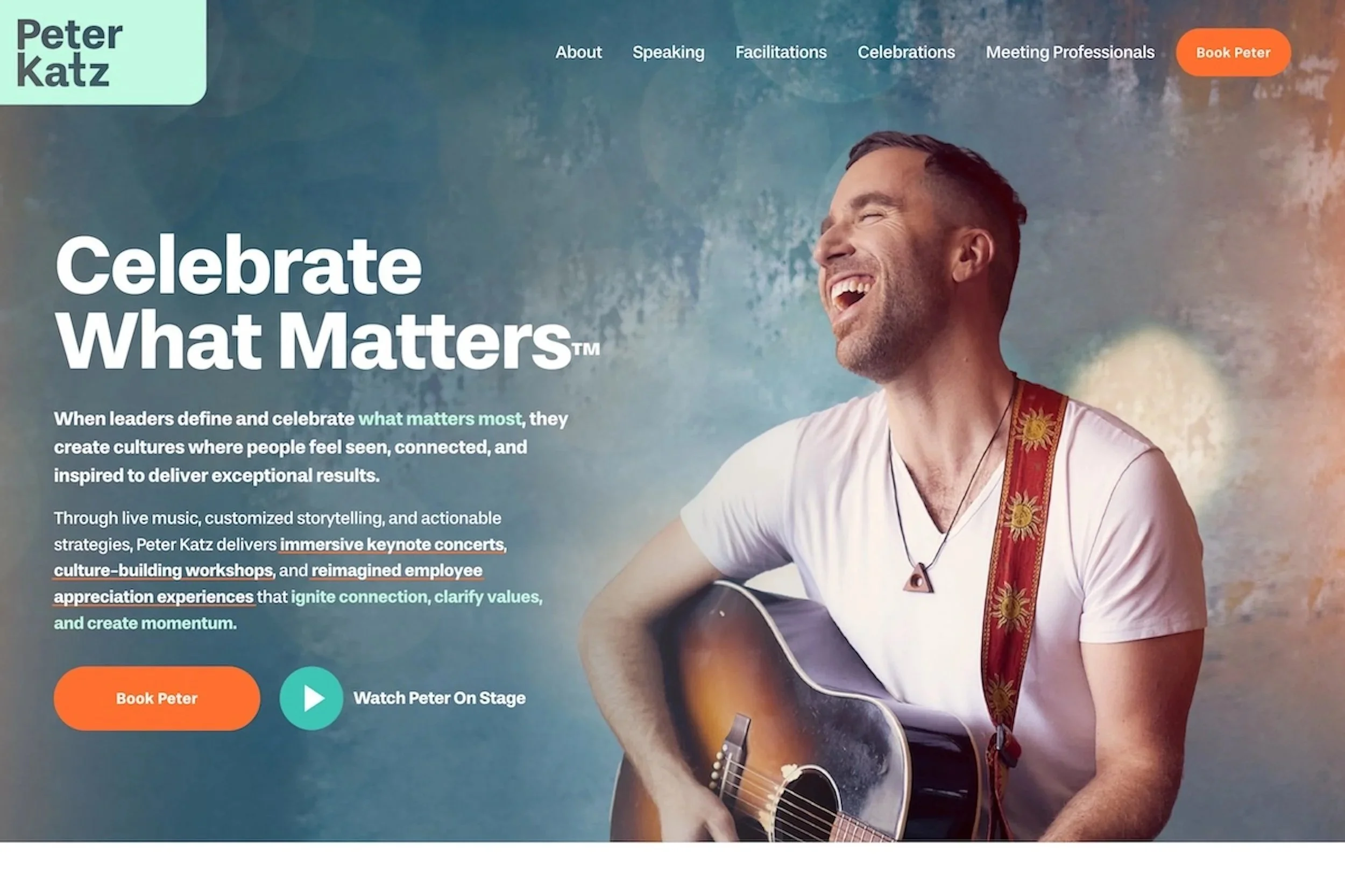 Peter Katz, Speaker – Custom Website