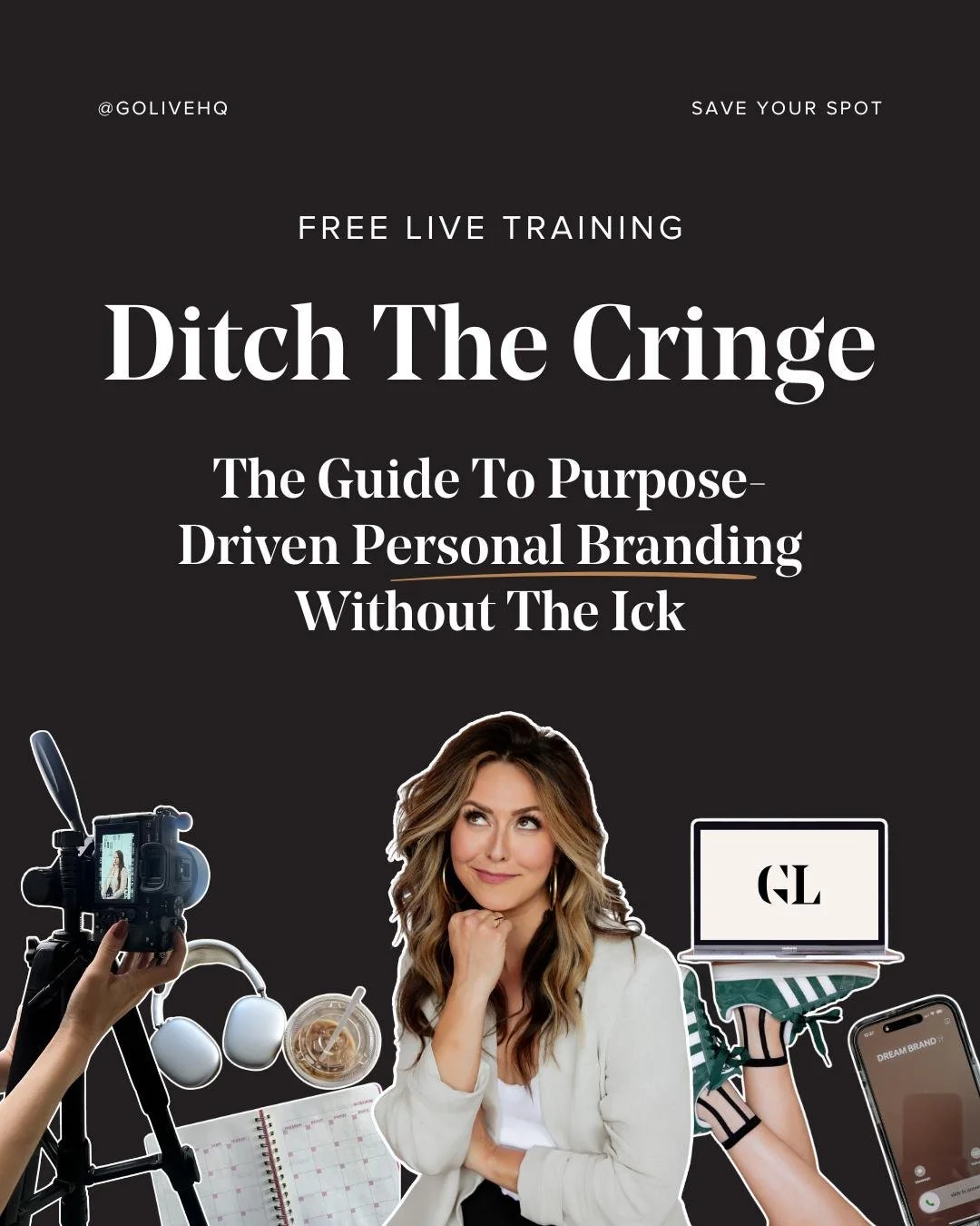If you want to grow (or start) a personal brand in a way that doesn't feel cringey, @promisetangeman is hosting a free live training for YOU next week!

Here are the quick details:
🗓️ Wednesday, November 5 at 10 am PST / 1 pm EST (replay available)
