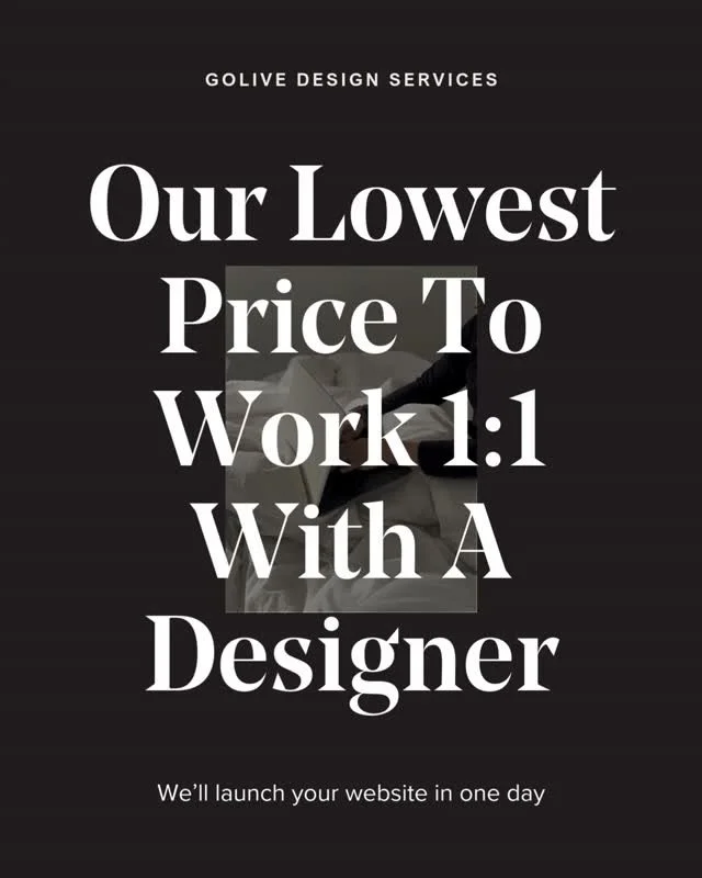 Start your year off saving money while ACTUALLY getting that website launched (you know, the one you've been putting off since 2024).

Swipe for all the details on our popular Site Setup service, which is now 20% off until January 21! ✨

If you're to