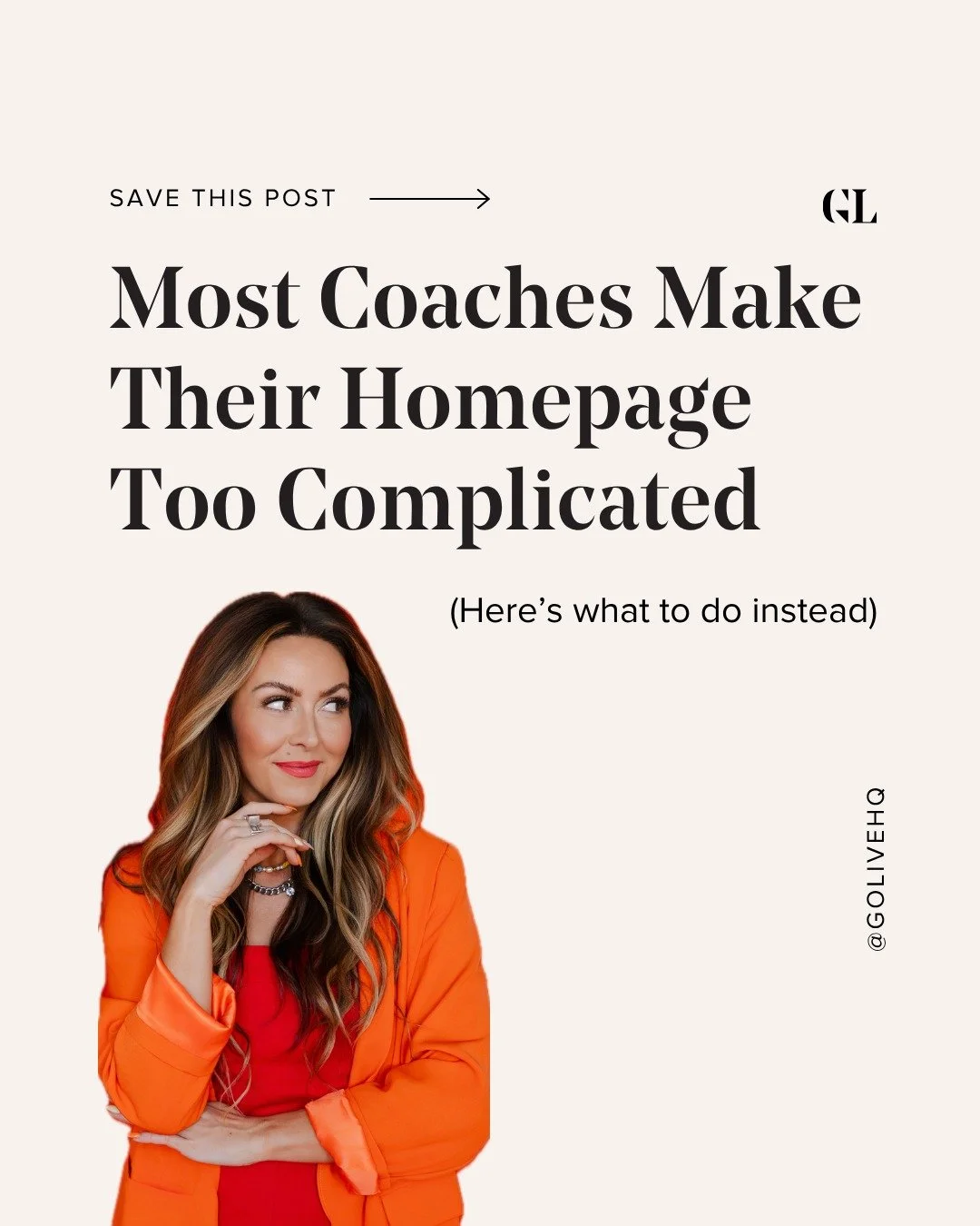 If building your coaching website has felt overwhelming&hellip; this is your sign to stop overthinking it.

Your site should build trust, explain what you do, and make it easy to work with you. That&rsquo;s it.

Swipe for the framework &rarr; then us