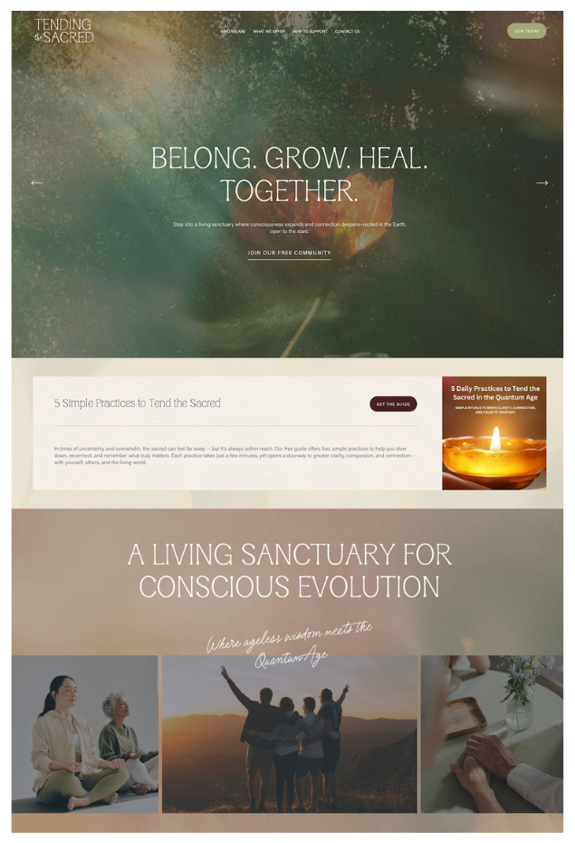 Tending the Sacred Showcase Site After.png