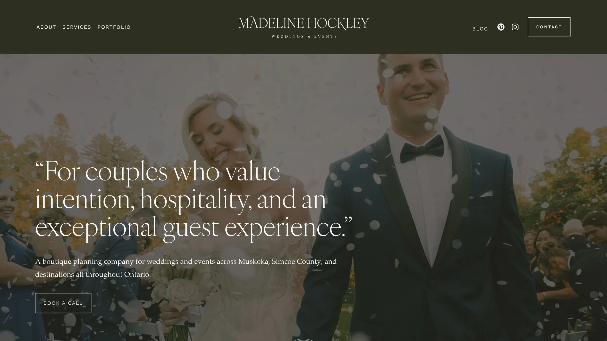 Wedding Planner Website Design