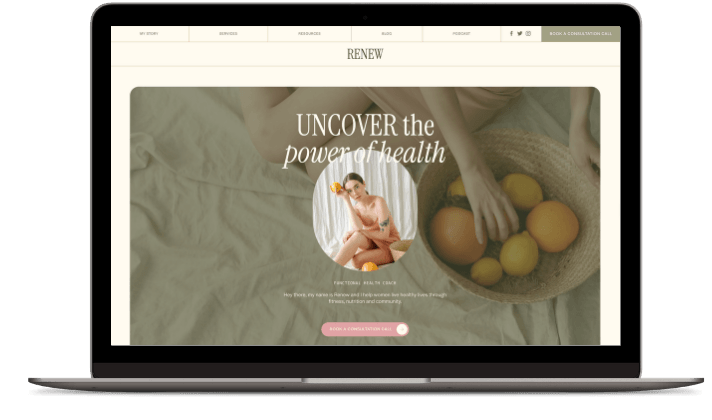 Renew Squarespace Template 7.1 Created by Go Live