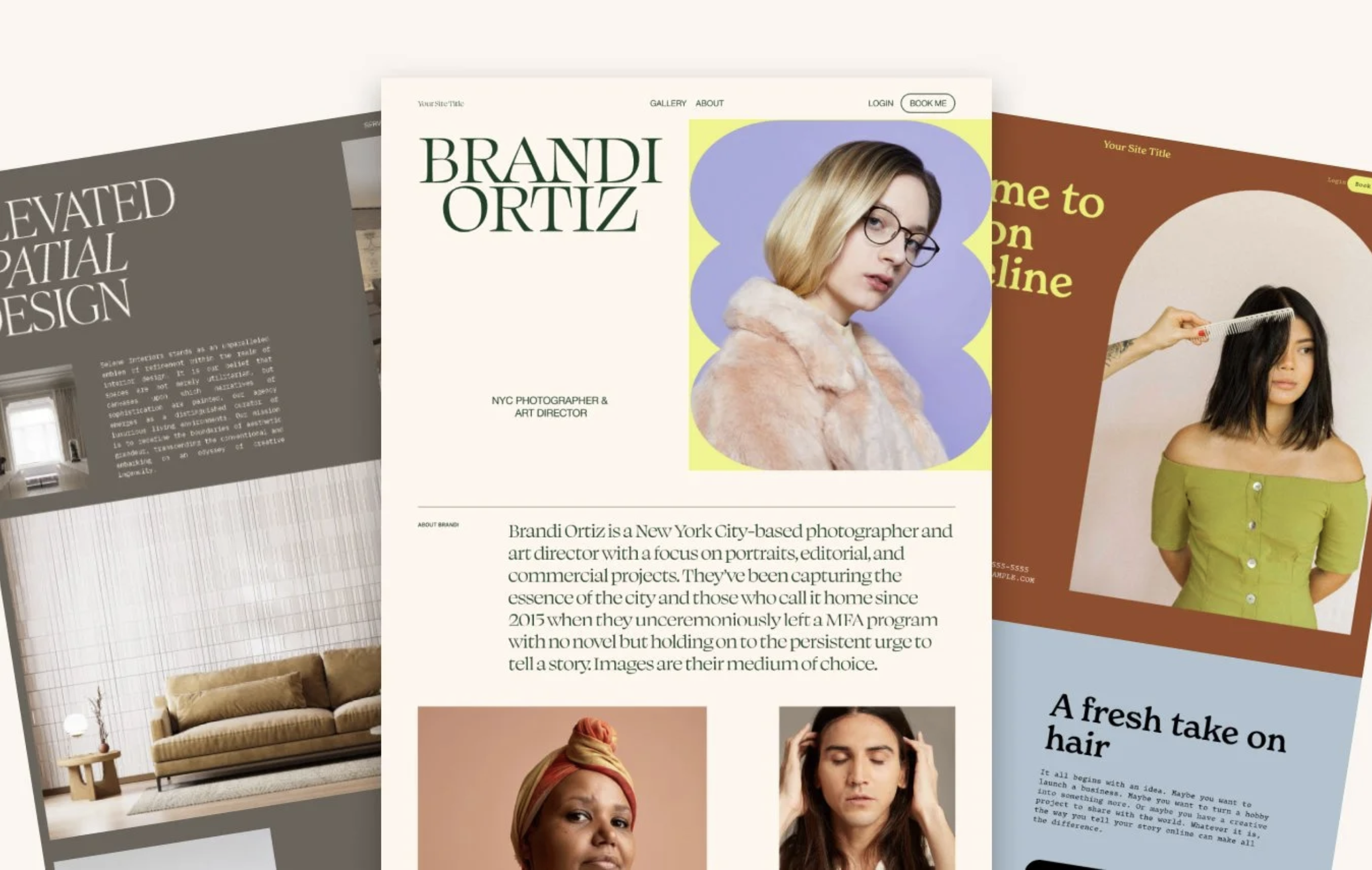 Free Squarespace website templates.