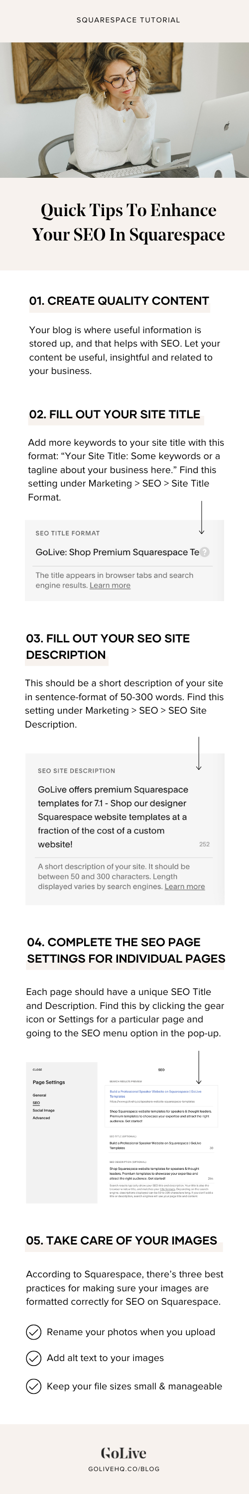 How To Enhance Your SEO In Squarespace With Quick Tips | GoLive HQ