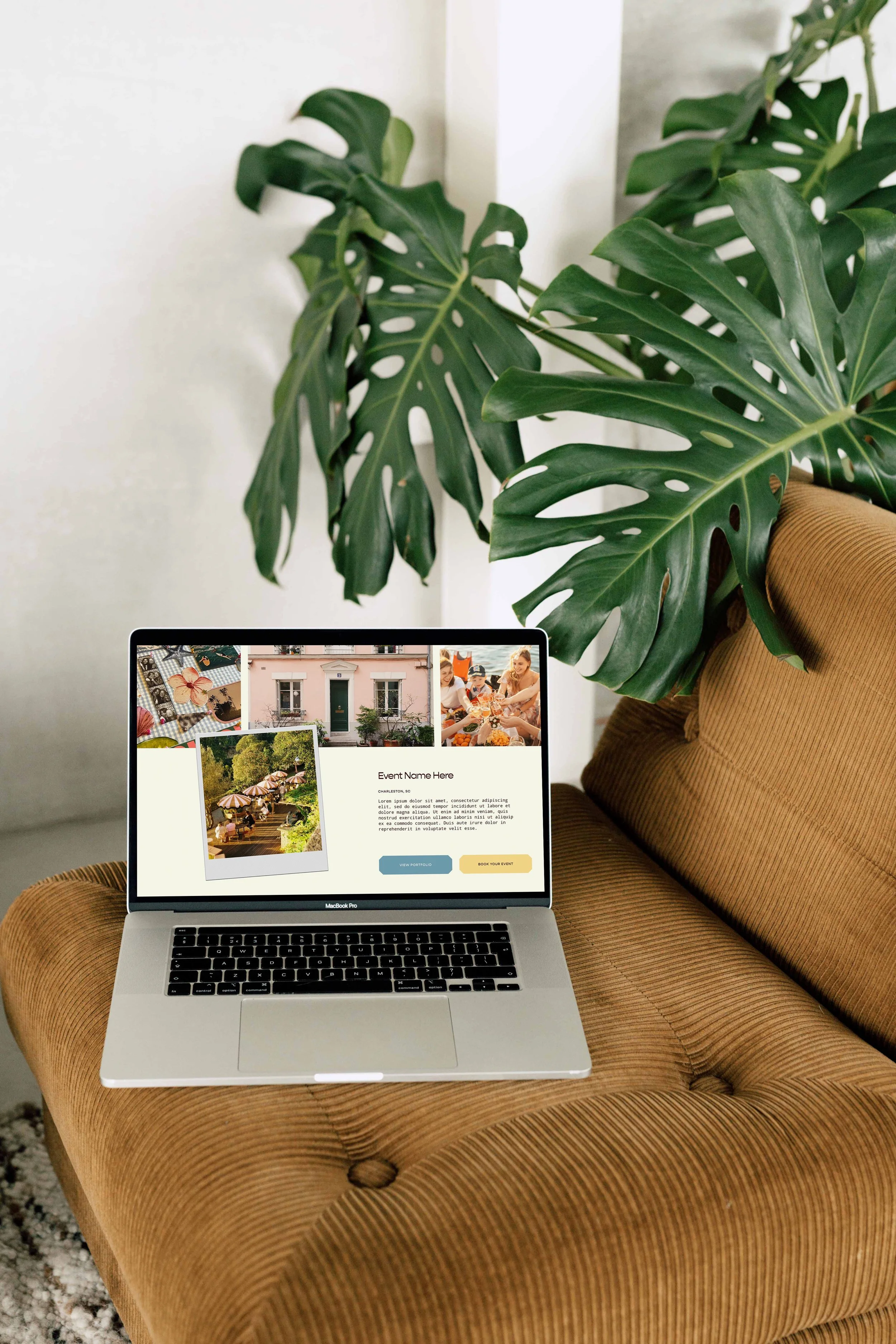 Wedding planner website template built on Squarespace for service providers.