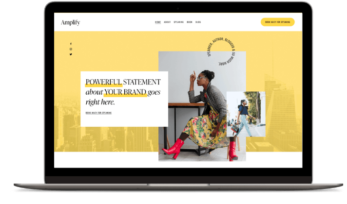 Amplify Squarespace Template 7.1 Created by Go Live