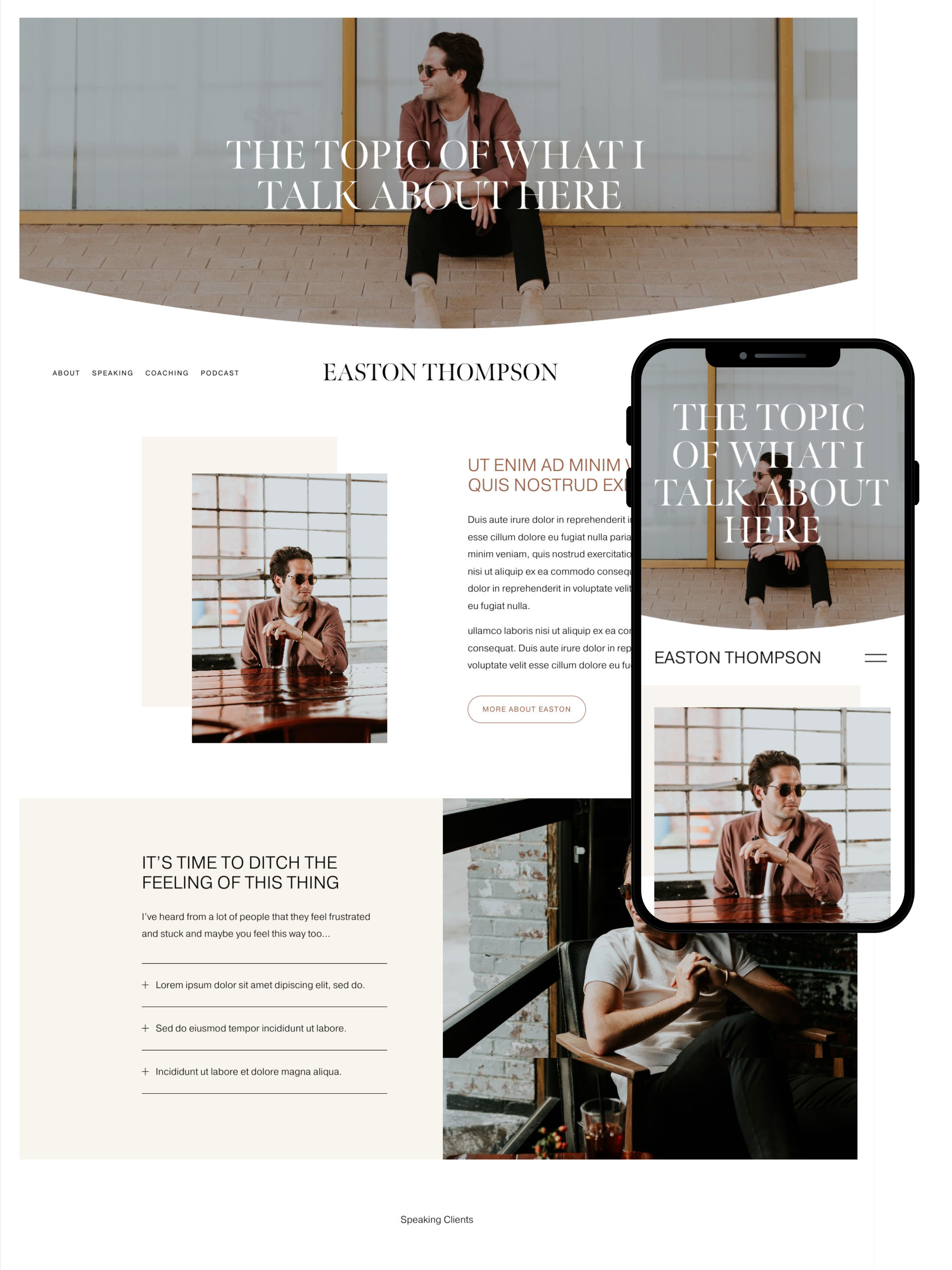 Coaching Website Template Simple Squarespace Website Template by GoLive