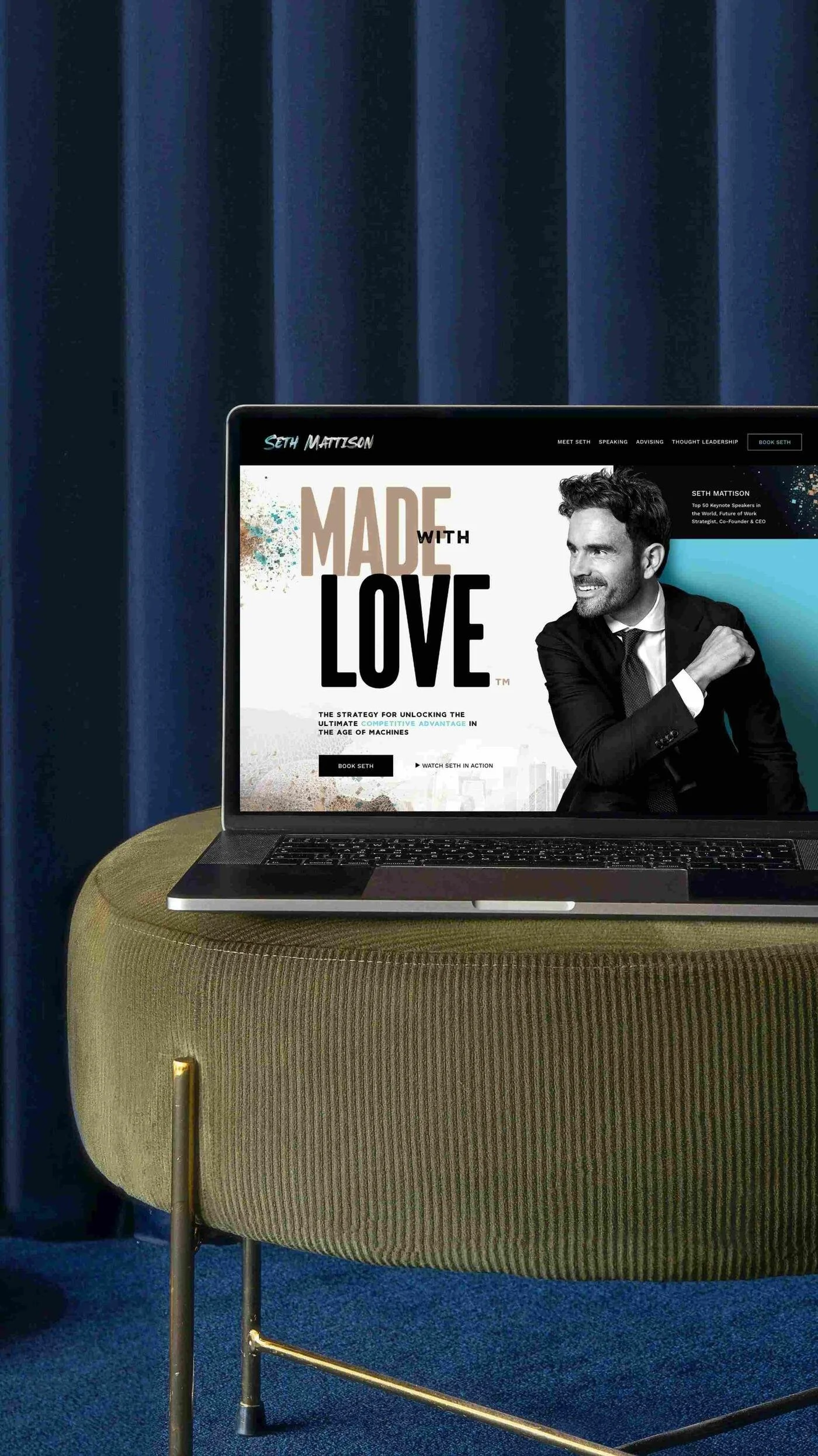 Squarespace website design custom site example