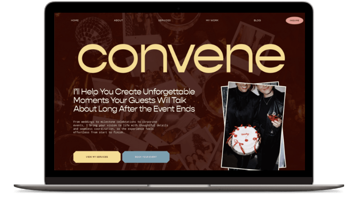 Convene Squarespace Template 7.1 Created by Go Live