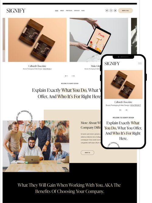 Digital Marketing Website Template | Modern Squarespace Website ...