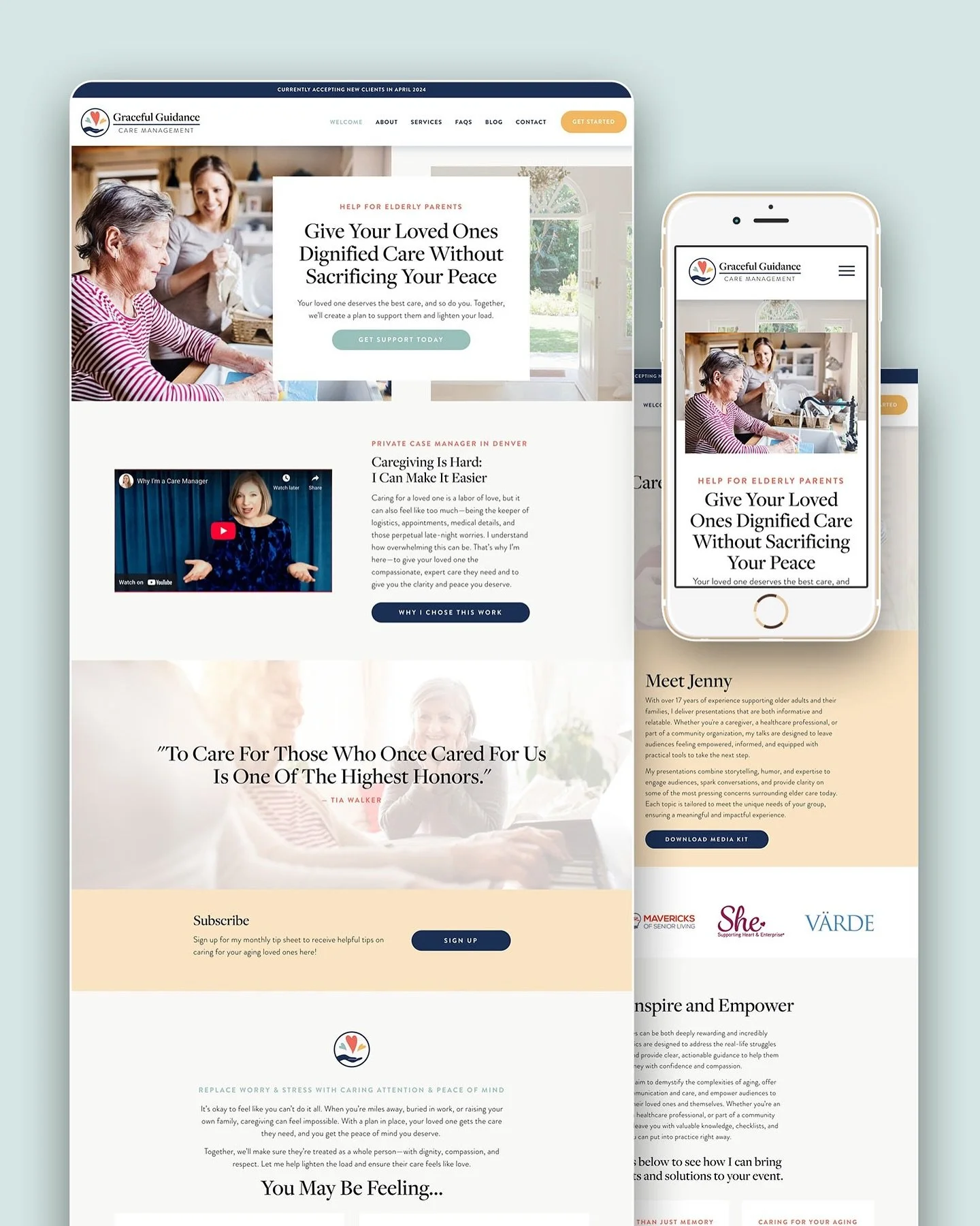 I had to share this testimonial I got from Jenny, my client that I spotlighted last week. I&rsquo;m not crying...🥲 ⁠
⁠
&ldquo;I am getting a 300% increase in calls compared to my former website. Working with Lindsey on my brand and website has been 