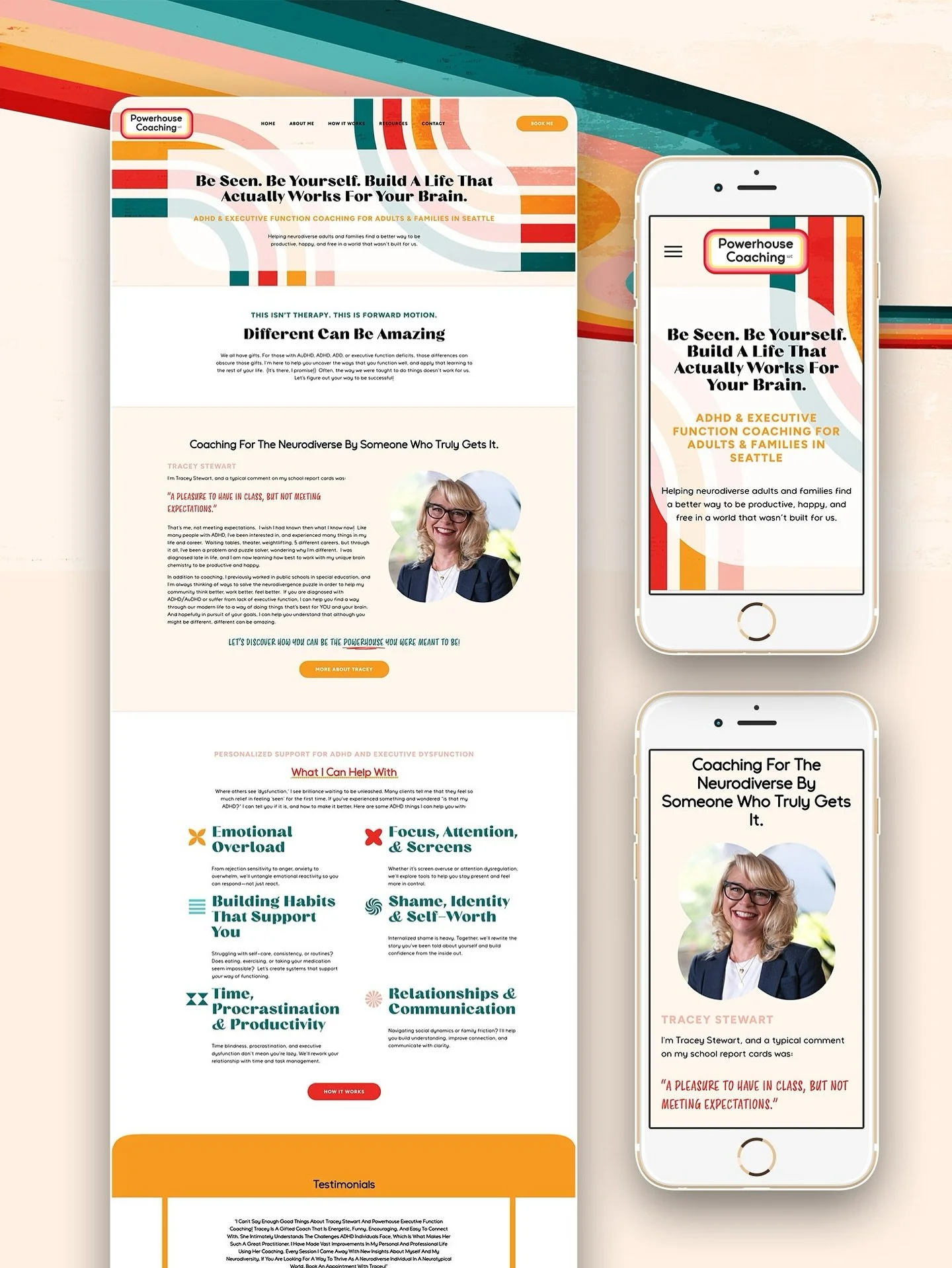 🥁 Drum roll please...I&rsquo;m thrilled to share the launch of the brand‑new website for Powerhouse Coaching! After refreshing the color palette, developing new typography, and realigning the strategy + content, this site truly reflects the bold, ne
