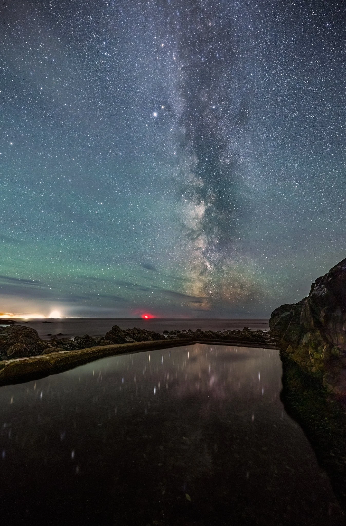 Milky Way at Cape Cornwall Tidal Pool