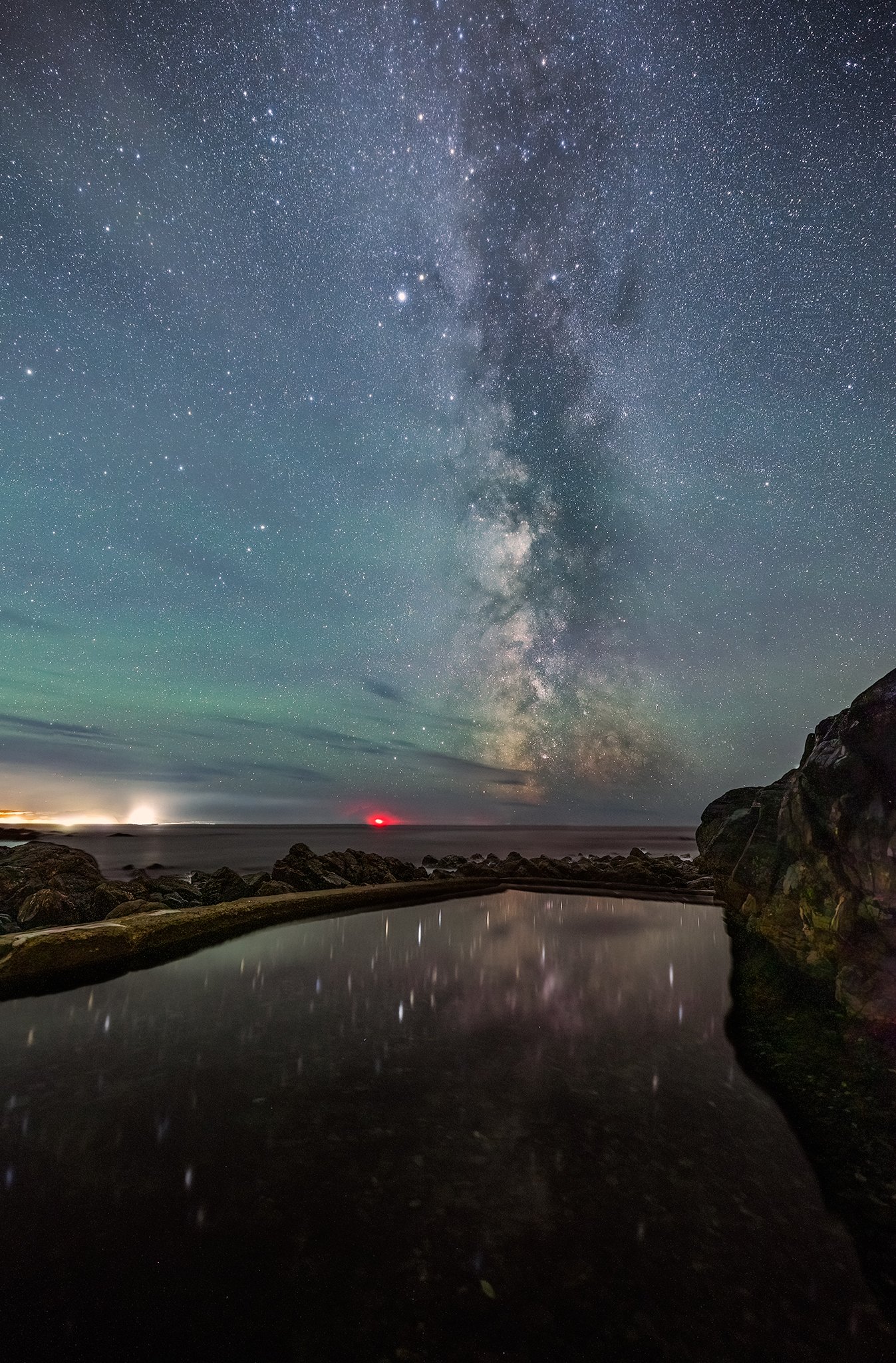 Milky Way at Cape Cornwall Tidal Pool