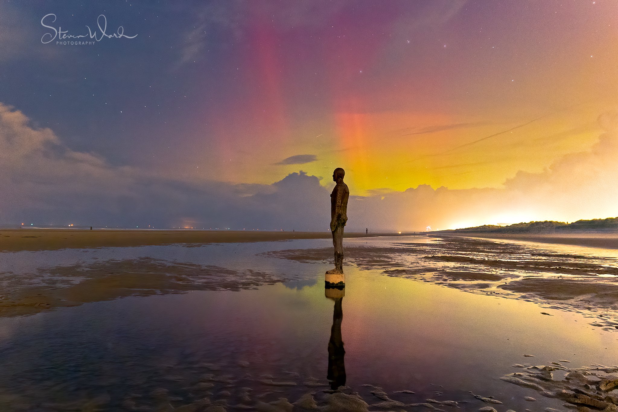 Northern Lights at Crosby Beach
