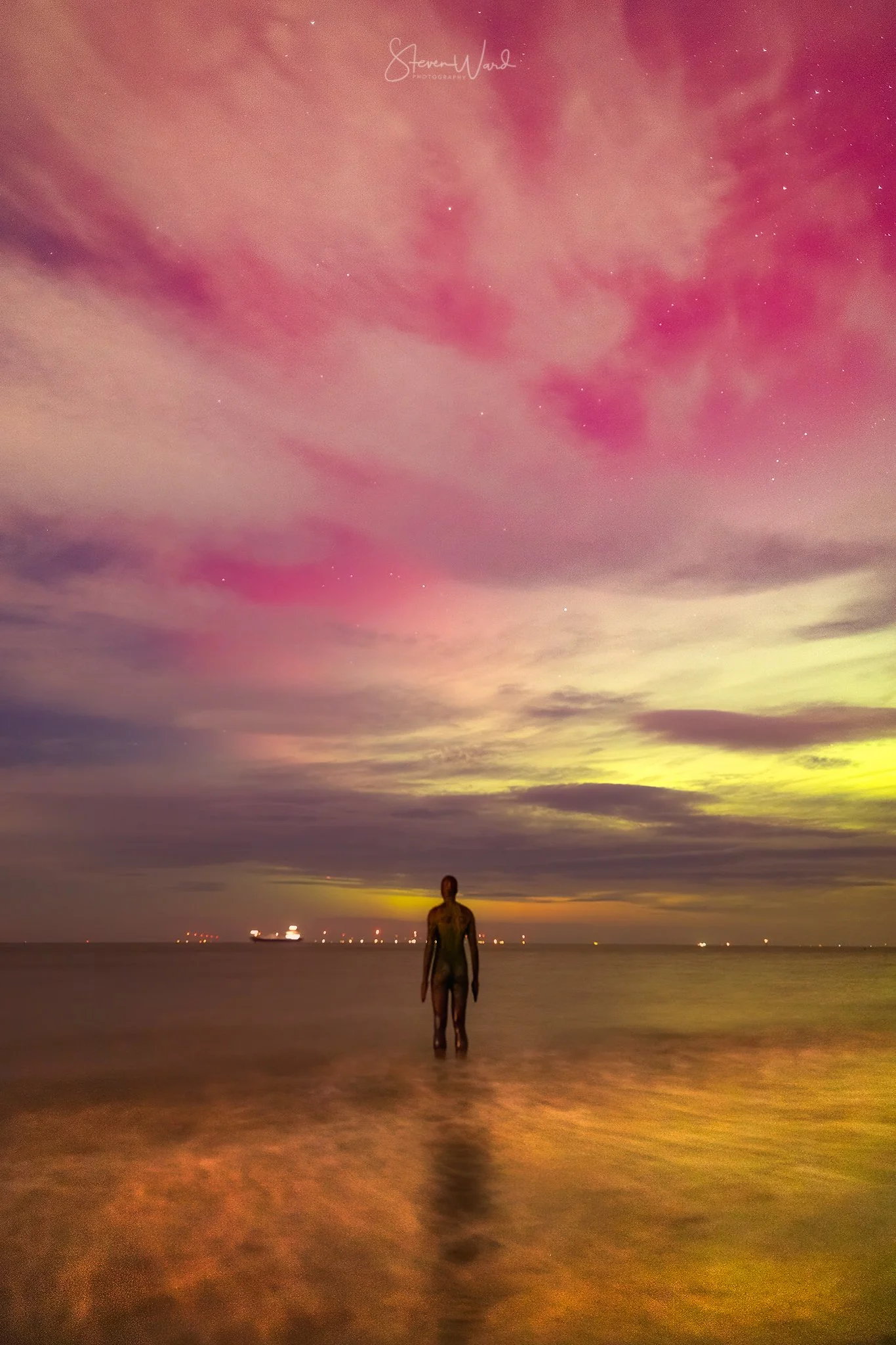 Northern Lights at Crosby Beach