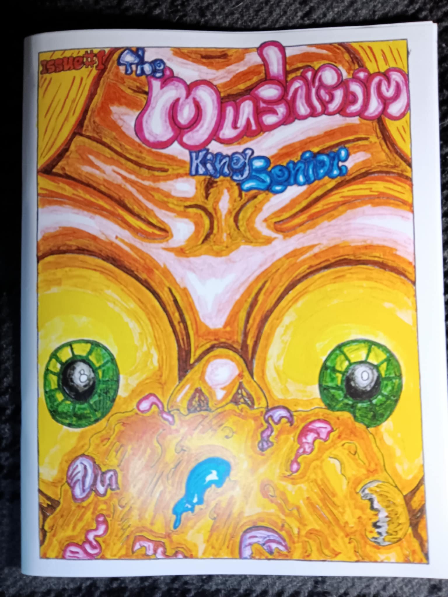 The Mushroom King Sr. Issue 1 w/ Sticker Page and Protective Covering