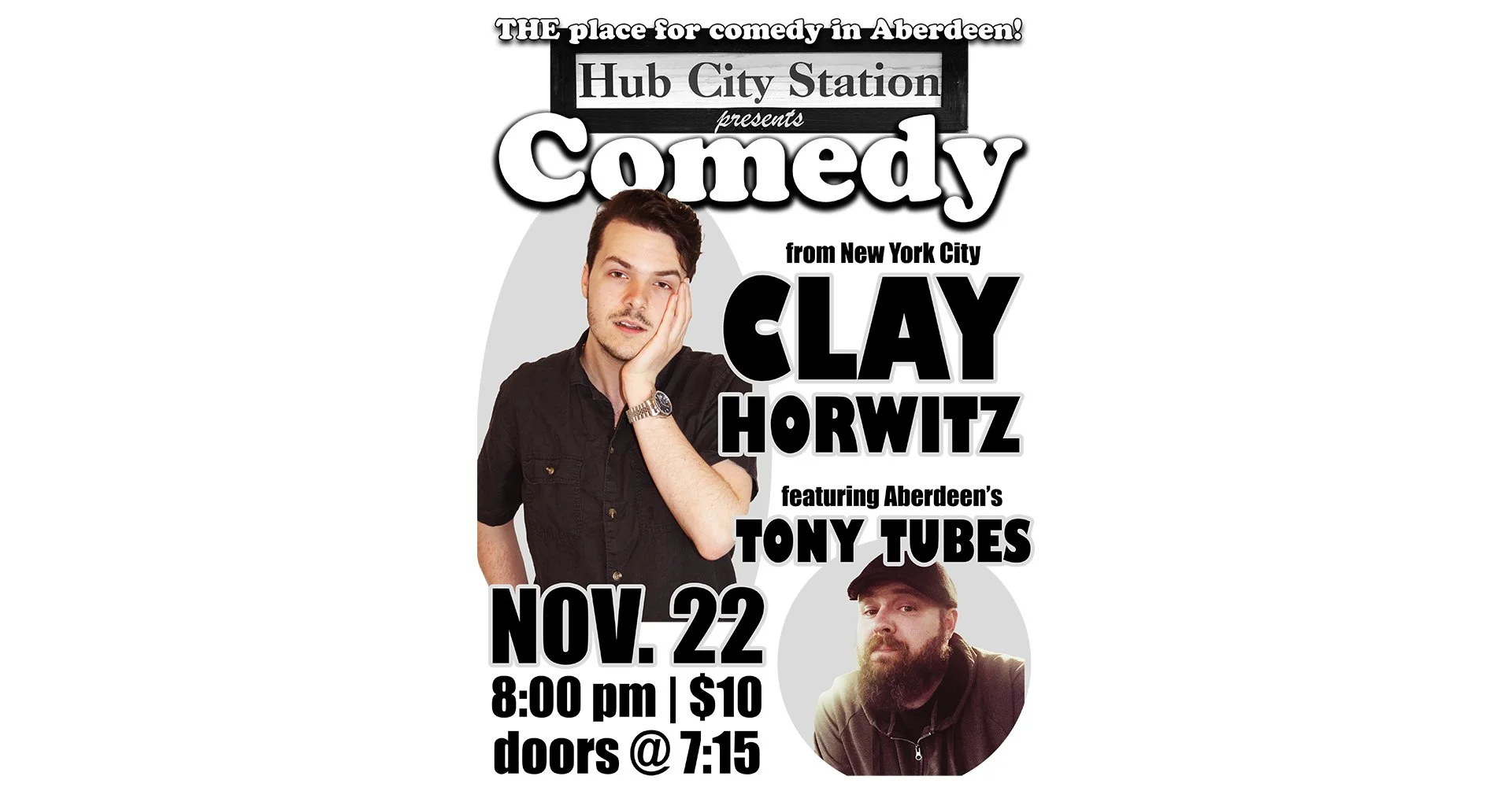 Comedy with Clay Horwitz feat. Tony Tubes