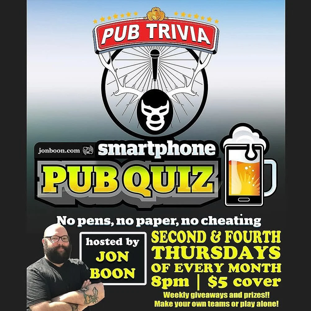 Trivia is tonight at 8pm! Join us!