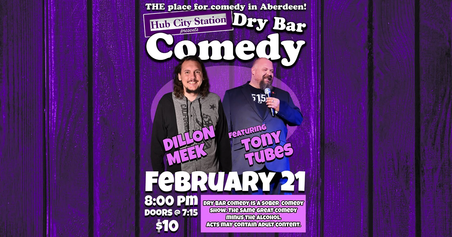 Dry Bar Comedy with Dillon Meek feat. Tony Tubes