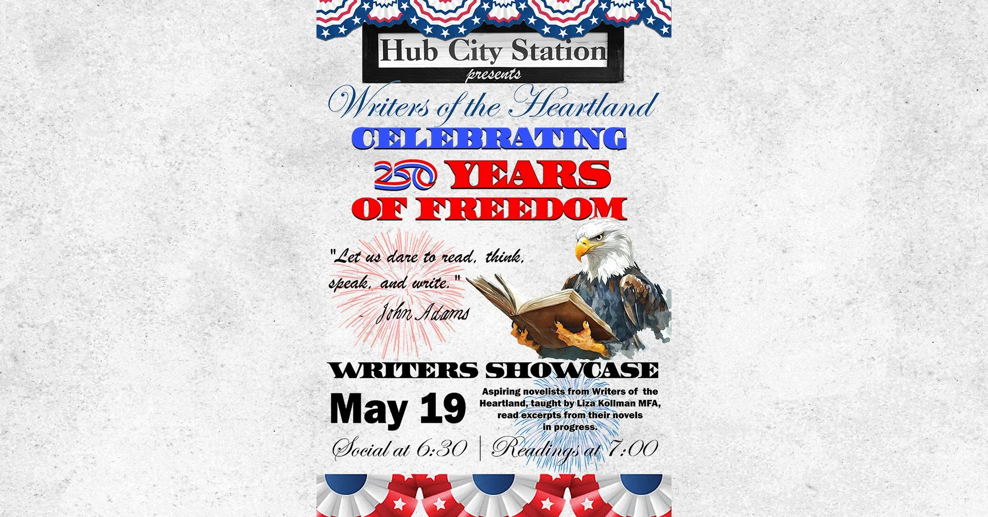 Writers Showcase: Celebrating 250 Years of Freedom