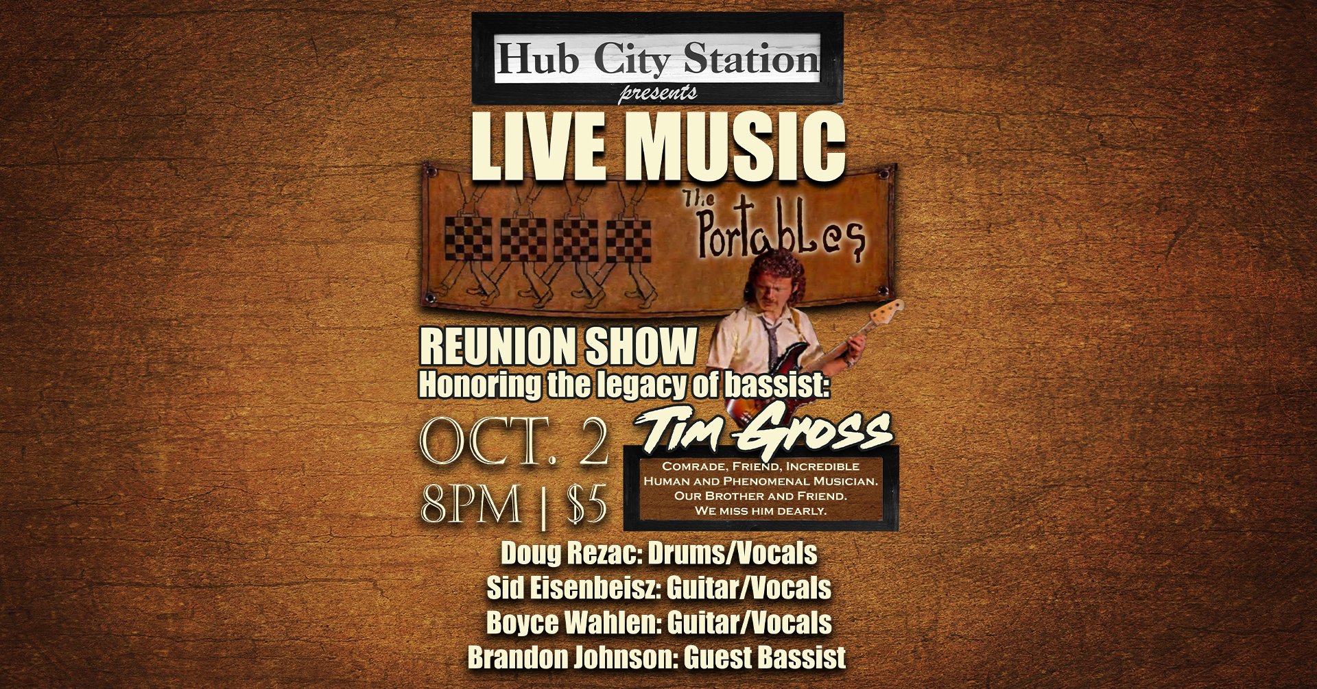LIVE MUSIC: The Portables (Reunion show)