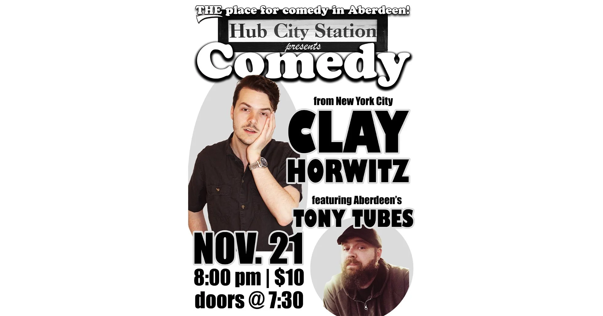 Comedy with Clay Horwitz feat. Tony Tubes