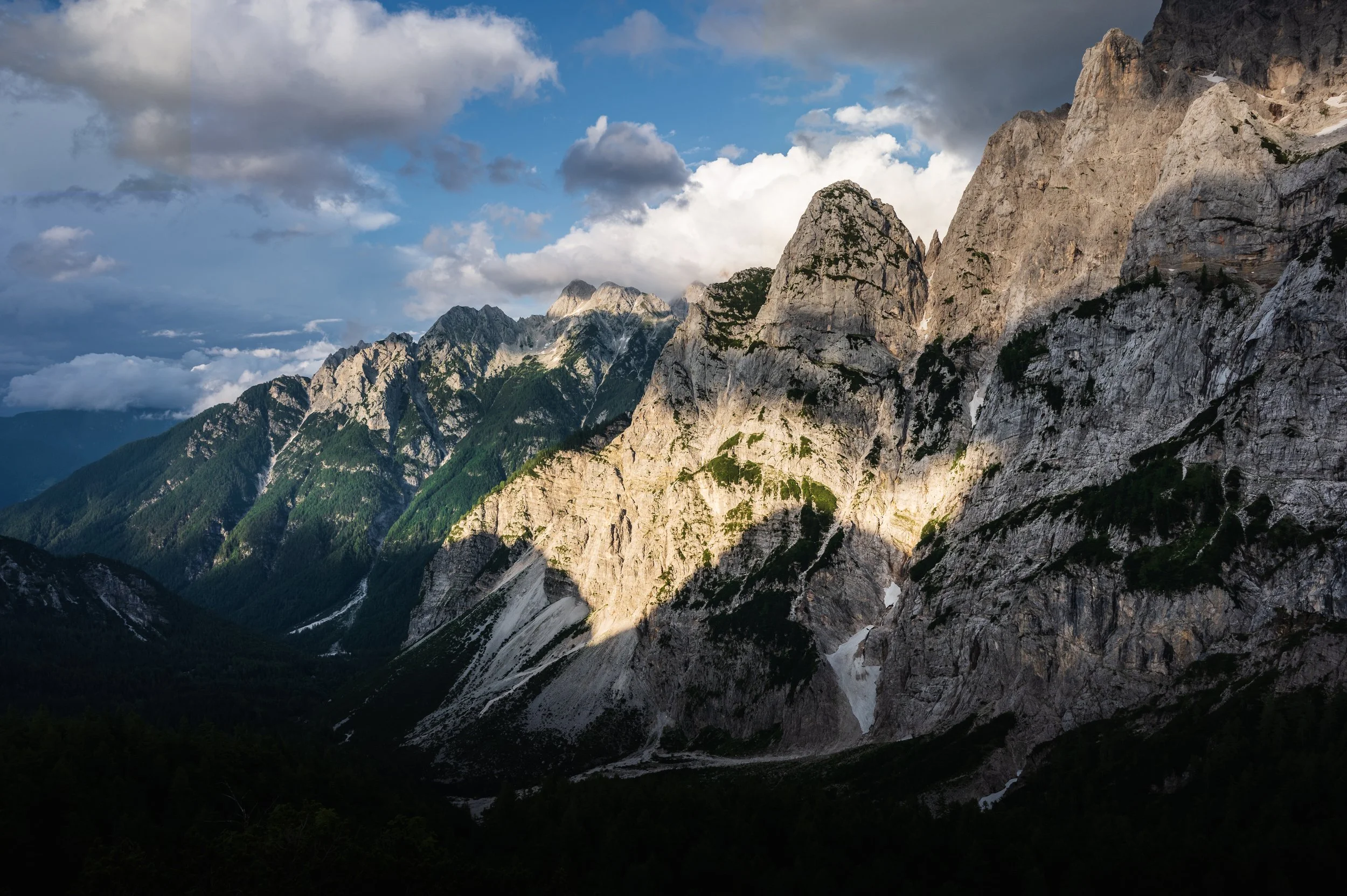 Sunset at Vrsic pass