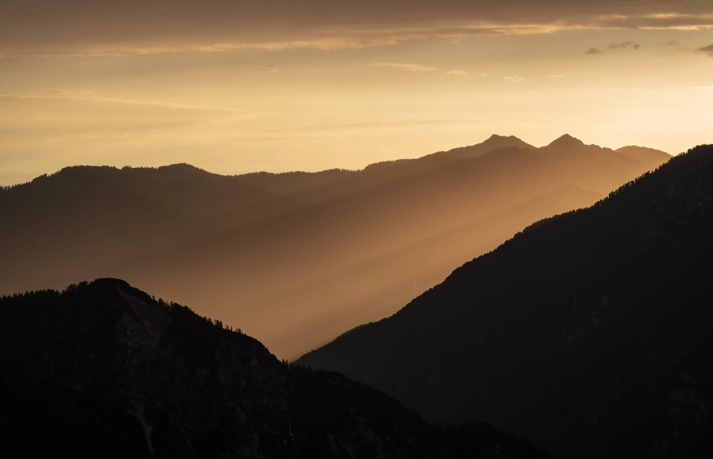 Sunrise at vrsic pass