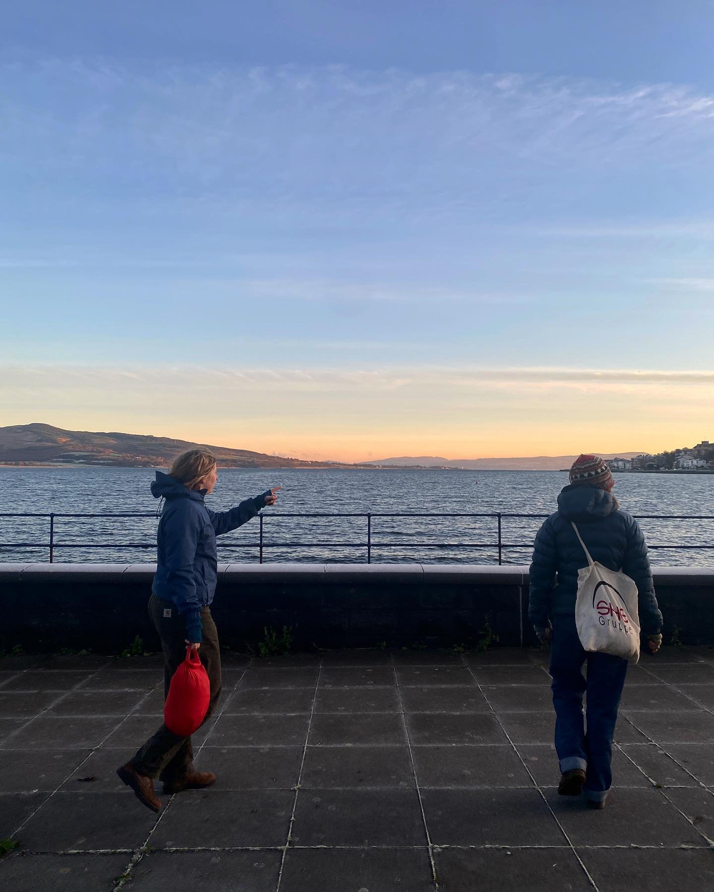 a few cold hours on the Isle of Bute.