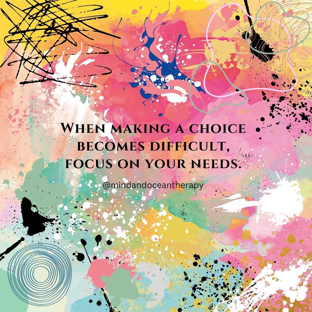 When choosing becomes a challenging task, it is probably because you have too many options to choose from. When your options prevent you from making a choice, focus on what you actually need. Stick to it like that &amp; see what happens. 
.
.
#mental