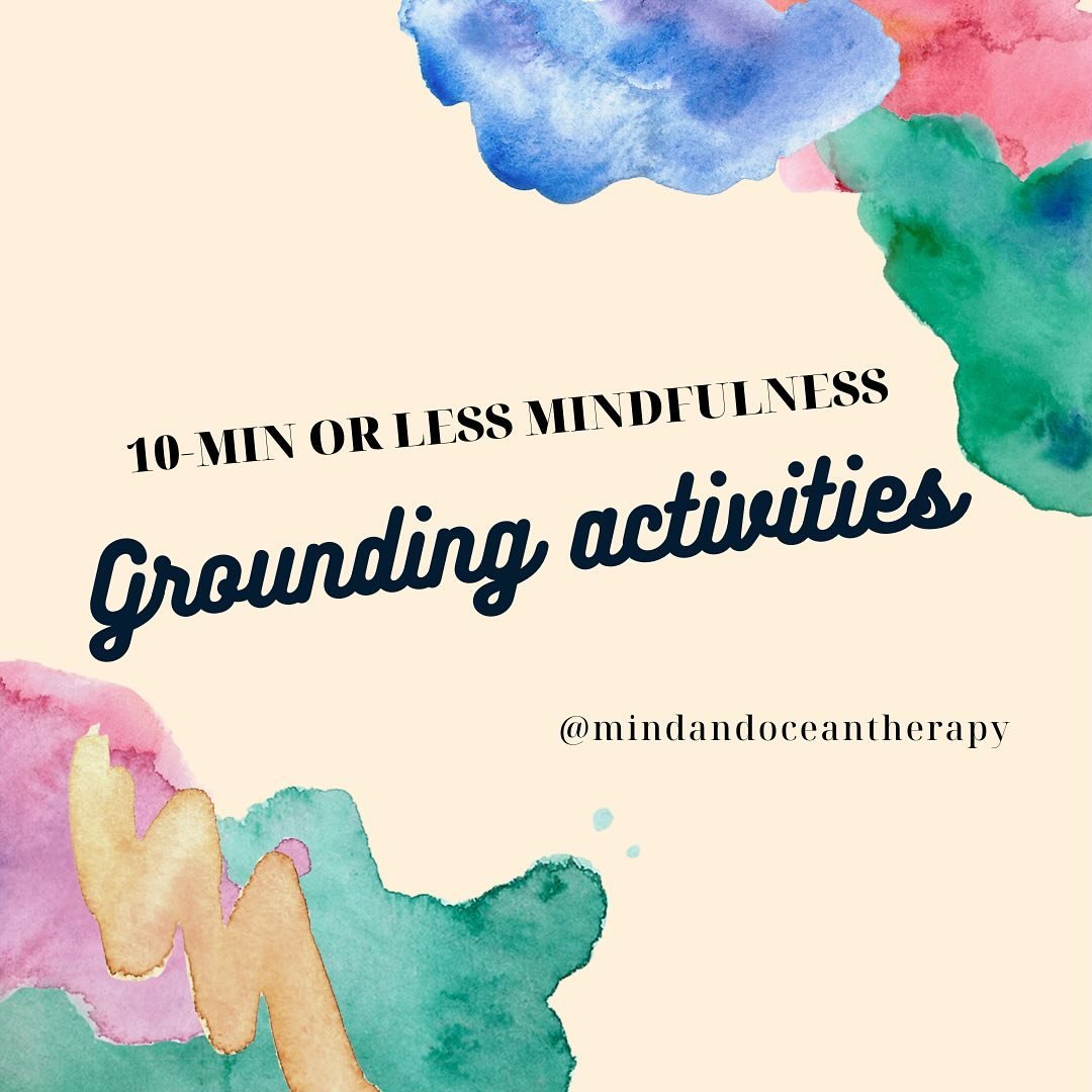 Here are some grounding activities that help de-escalate intense thoughts stemming from symptoms of stress, anxiety, overthinking, depression or burnout. Feel free to also apply these when you are not feeling any of these symptoms, for relaxation as 