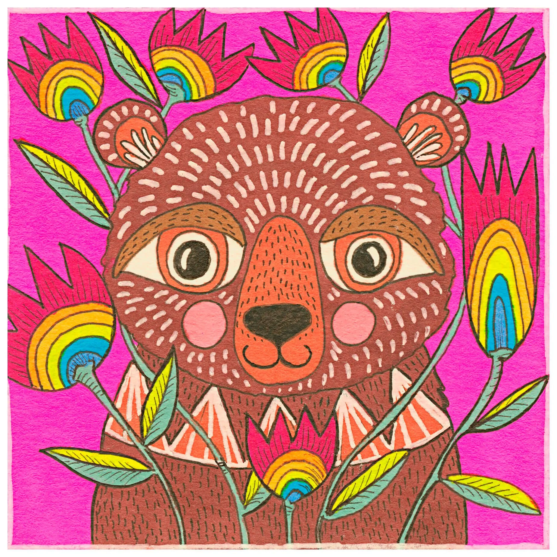 Bear With Flowers Art.jpg