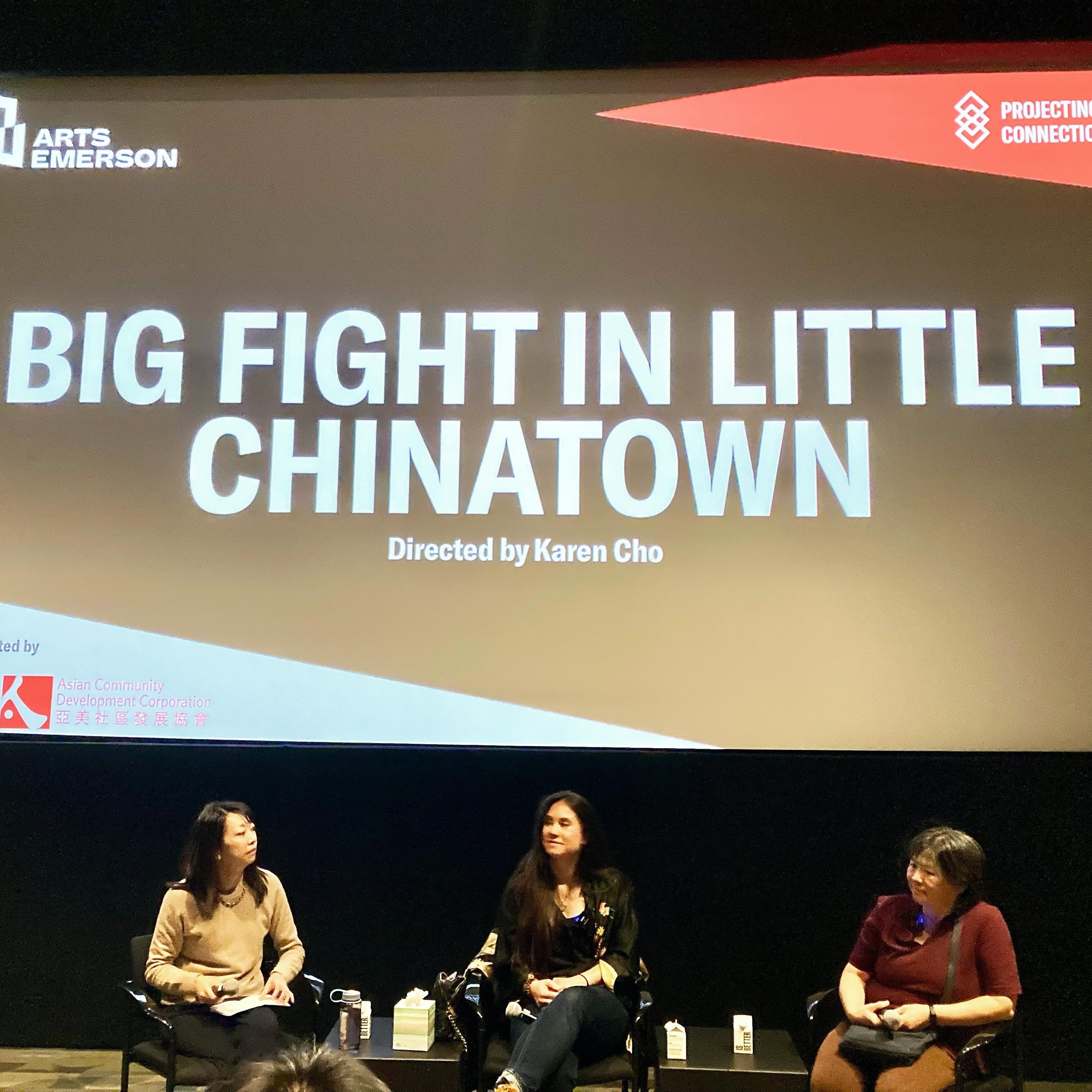 Amazing screening of @bigfightinlittlechinatown and chat with director Karen Cho.  Thank you so much for such authentic and powerful story telling of the importance of conserving the land, architecture, culture, businesses, and people of the Chinatow