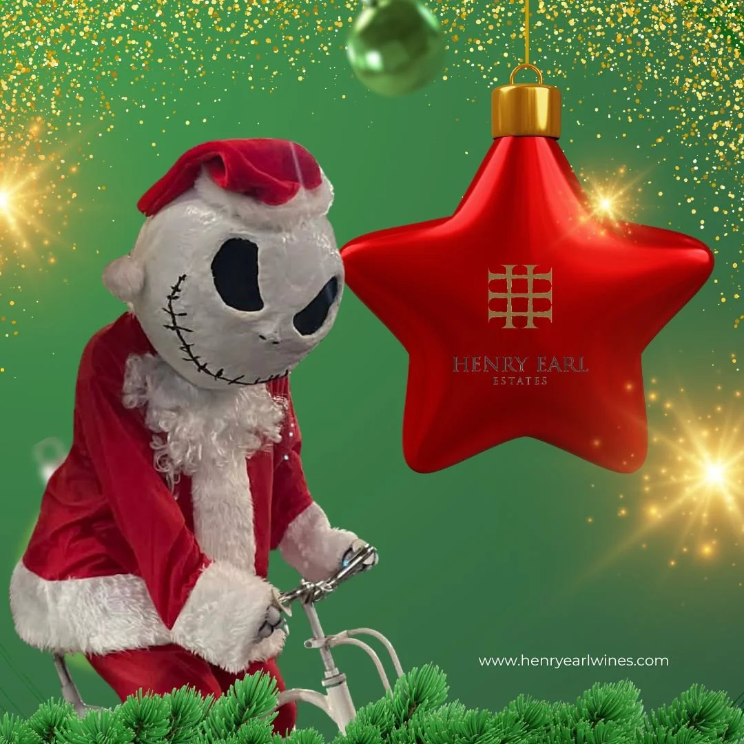 Photos with Jack Skellington at Henry Earl Estate Wines