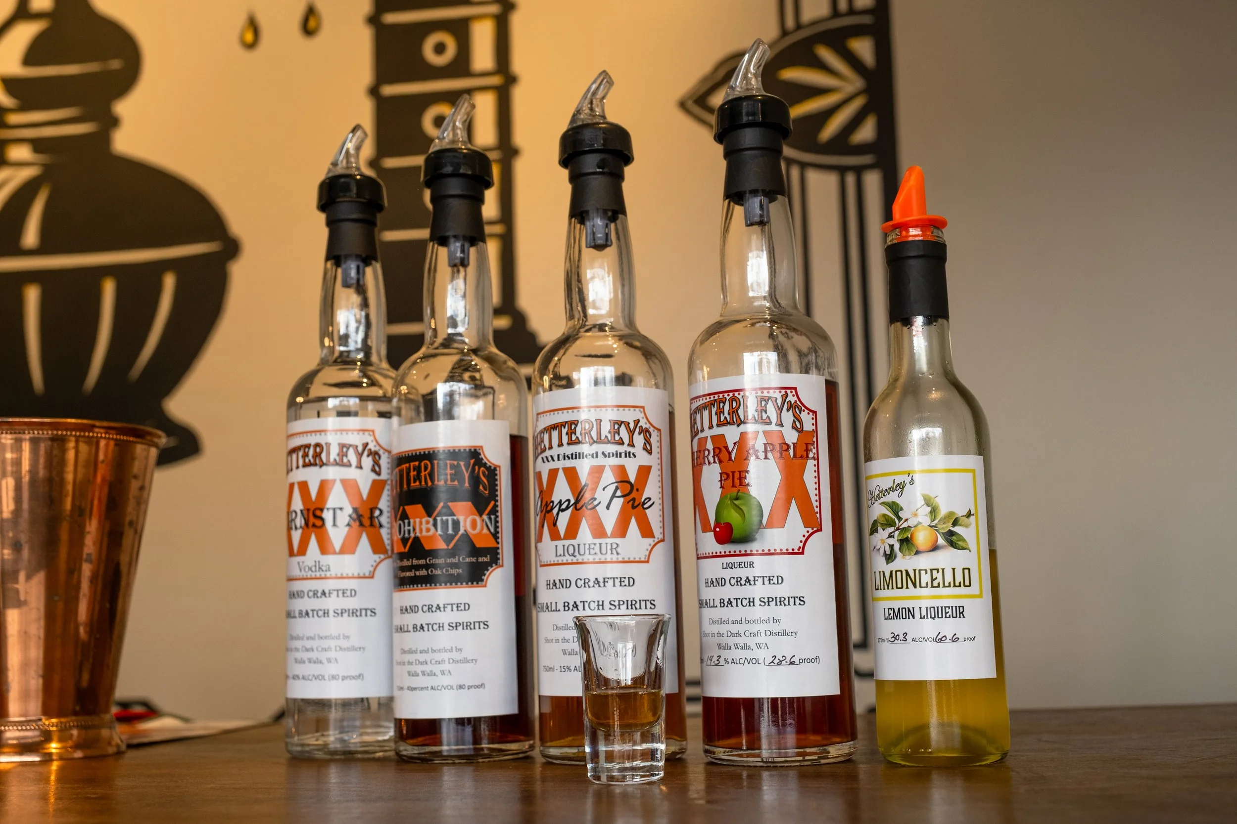 Hetterley’s XXX Distilled Spirits