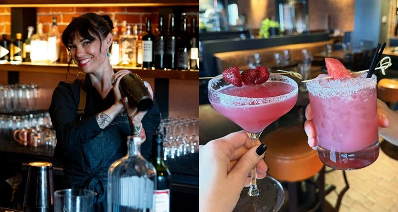 Cocktail Class with Kim - Peach Basil Whiskey Smash and Blackberry Martini