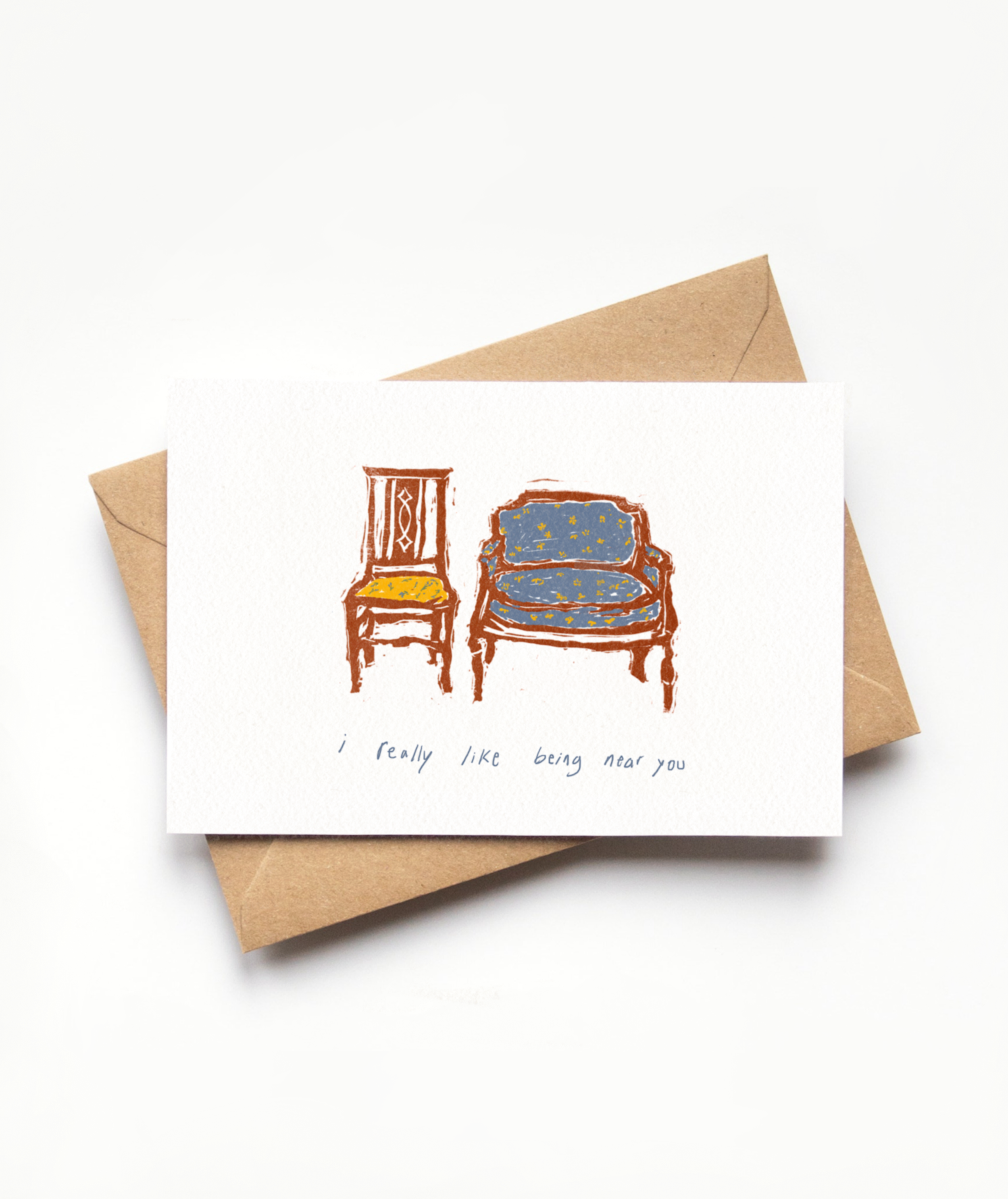 “i really like being near you” Art Card