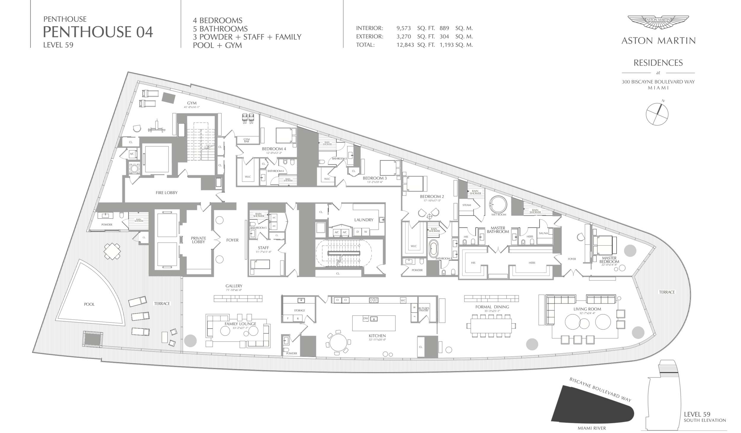 Image showcasing Penthouse Residences Floor Plans — Aston Martin Residences